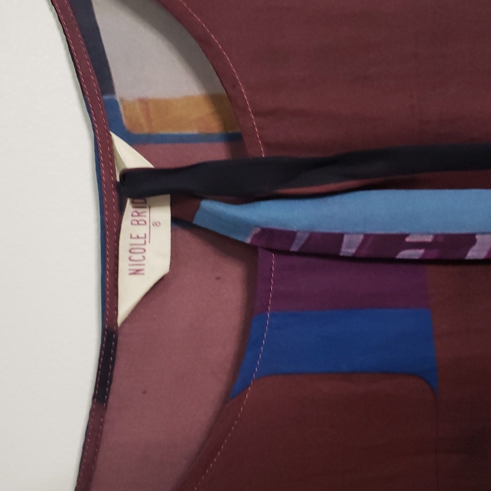 Nicole bridger made in canada silk 100% dress 8 - Picture 2 of 6